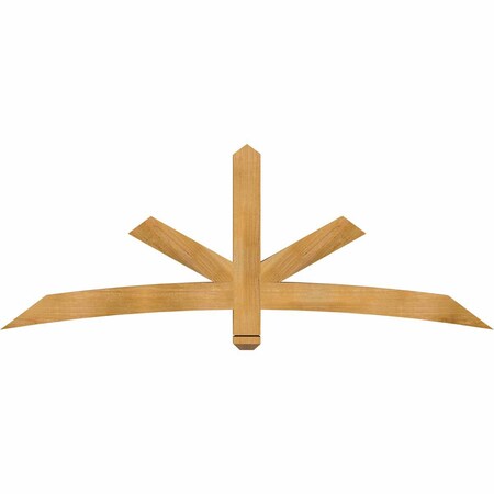 Ekena Millwork Alberta Rough Sawn Timber Gable Bracket, Western Red Cedar, 72"W x 27"H x 4"D x 4"F, 9/12 Pitch GBW072X27X0404ALB00RWR